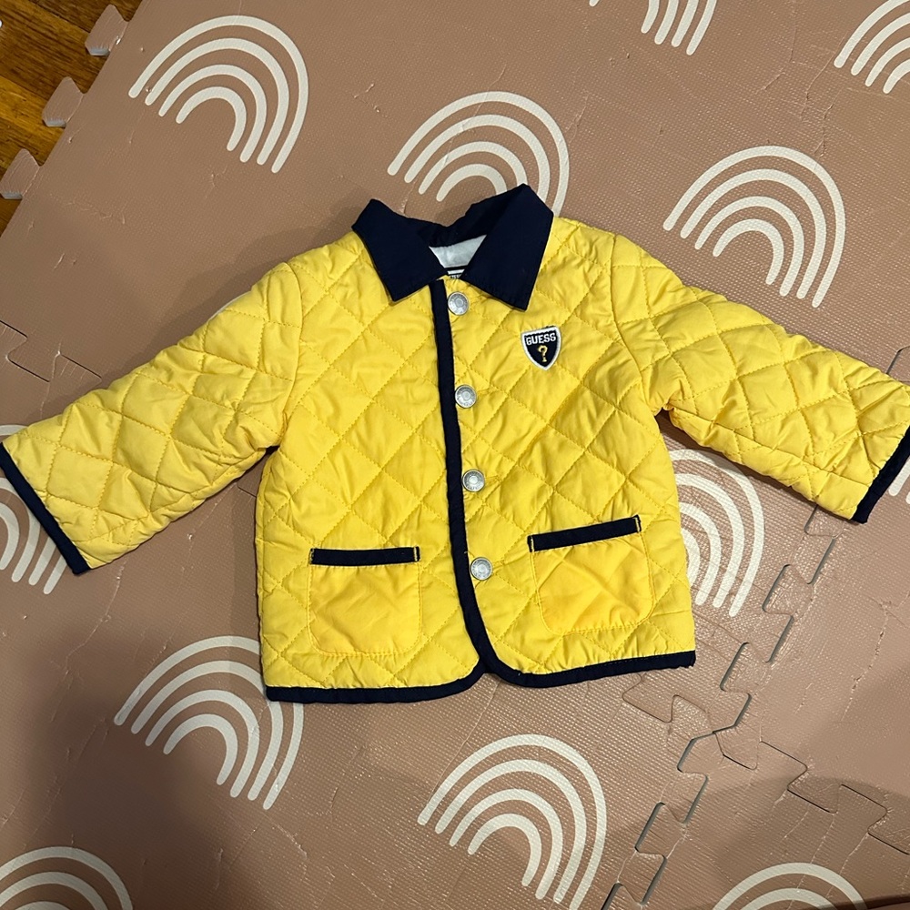 Guess quilted fall coat 3-6m